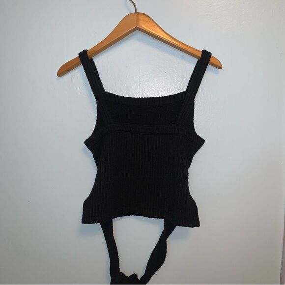MADEWELL black sweater knit tie wrap tank top Small - Picture 6 of 6